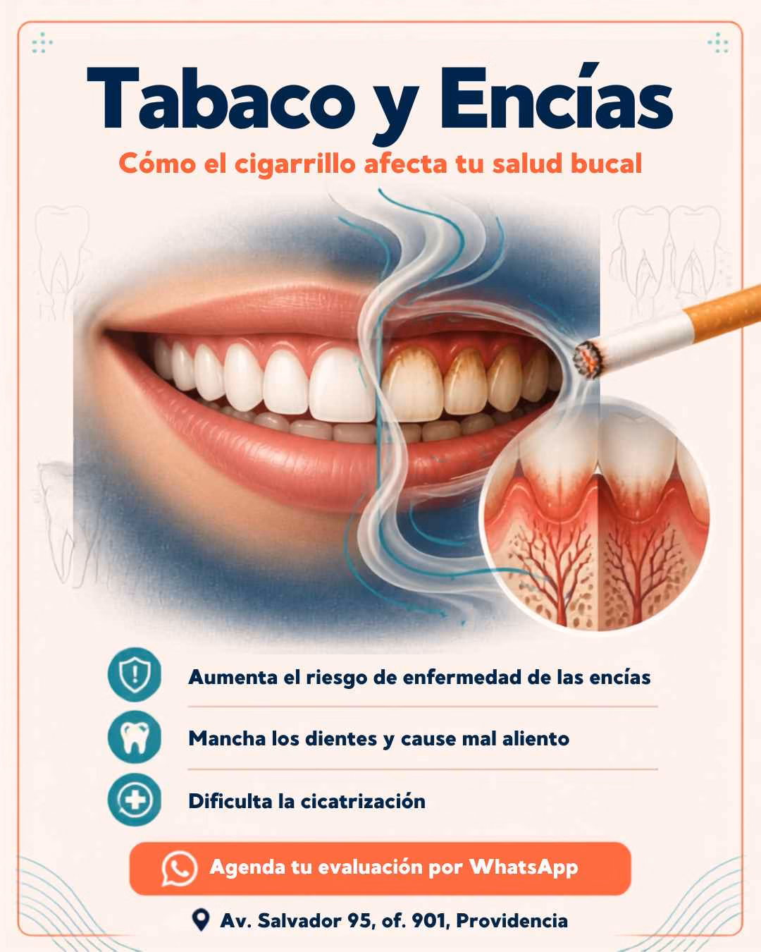 salud dental cigarrillo consecuencias